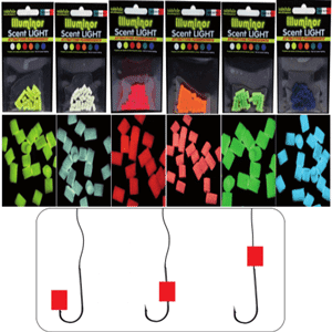 Isca artificial com feromonio, Illuminor (Azul)