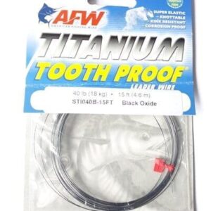 LEADER AFW TITANIUM TOOTH PROOF 15 FT 40LB